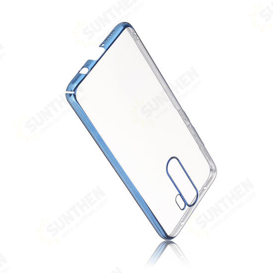 Ultra-thin Shockproof Elac-plating Transparent PC Hard Protective Case For Xiaomi Redmi Note 8 PRO