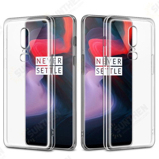 Ultra-thin Transparent Soft TPU Protective Case For OnePlus 6 Non-original