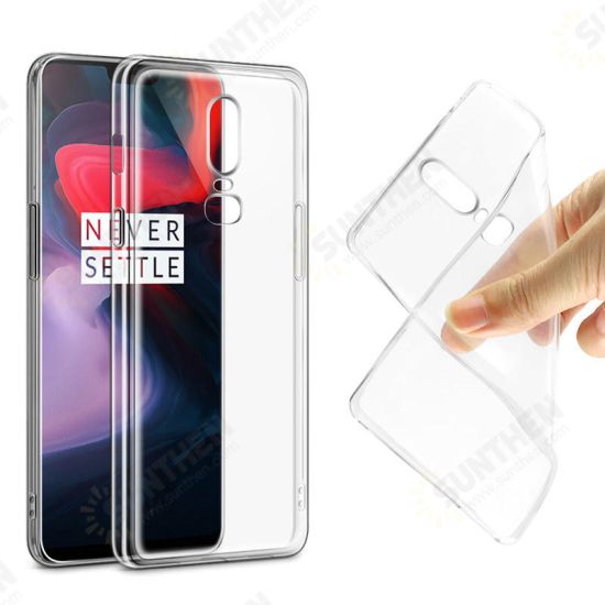 Ultra-thin Transparent Soft TPU Protective Case For OnePlus 6 Non-original