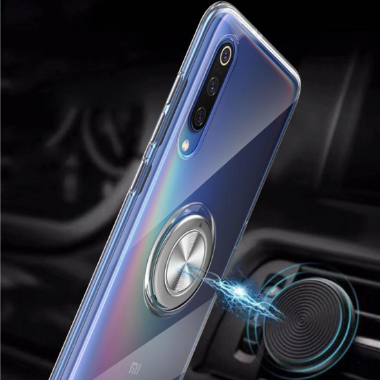 Ultra-thin With Ring Holder Anti-fingerprint Soft TPU Protective Case For Xiaomi Mi 9 SE