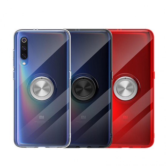 Ultra-thin With Ring Holder Anti-fingerprint Soft TPU Protective Case For Xiaomi Mi 9 SE
