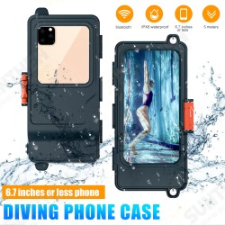 Universal 6.7 inch Professional IPX8 Waterproof Mobile Phone Case with Transparent Window Take Picture Shockproof Underwater Diving Surfing Protective Case Universal 6.7 inch Professional IPX8 Waterproof Mobile Phone Case with Transparent Window Take Picture Shockproof Underwater Diving Surfing Protective Case