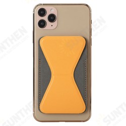 Universal Foldable PU Leather Adhesive Sticker Ultra-Thin with Card Holder Pocket Mobile Phone Stand Grip Compatible with Most Smartphones Universal Foldable PU Leather Adhesive Sticker Ultra-Thin with Card Holder Pocket Mobile Phone Stand Grip Compatible with Most Smartphones