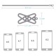 Universal Pure Silicone Mobile Phone Lanyard Necklace Case Cover Holder for 4.0-6.2 inch Devices