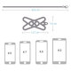 Universal Pure Silicone Mobile Phone Lanyard Necklace Case Cover Holder for 4.0-6.2 inch Devices