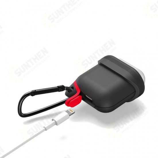 Waterproof Shockproof Earphone Case With Hook For Apple AirPods