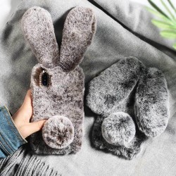 Winter 3D Cute Furry Diamond Rabbit Ears Protective Case Cover for iPhone X XS XR XS Max Winter 3D Cute Furry Diamond Rabbit Ears Protective Case Cover for iPhone X XS XR XS Max