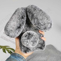 Winter 3D Cute Furry Diamond Rabbit Ears Protective Case Cover for iPhone X XS XR XS Max Winter 3D Cute Furry Diamond Rabbit Ears Protective Case Cover for iPhone X XS XR XS Max