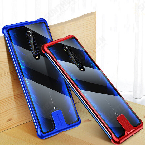 Anti-knock Metal Borderless Bumper Tempered Glass Protective Case Non-original for Xiaomi Mi 9T / Mi9T Pro / Xiaomi Redmi K20 / Redmi K20 Pro