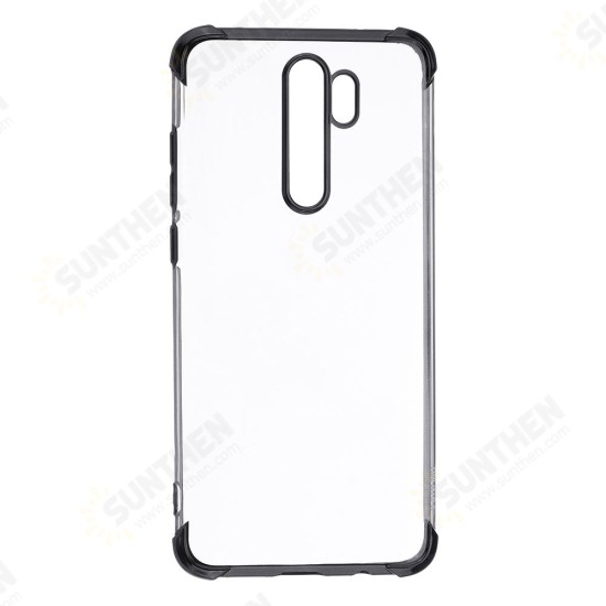 Airbag Shockproof Plating Transparent Soft TPU Protective Case for Xiaomi Redmi Note 8 Pro