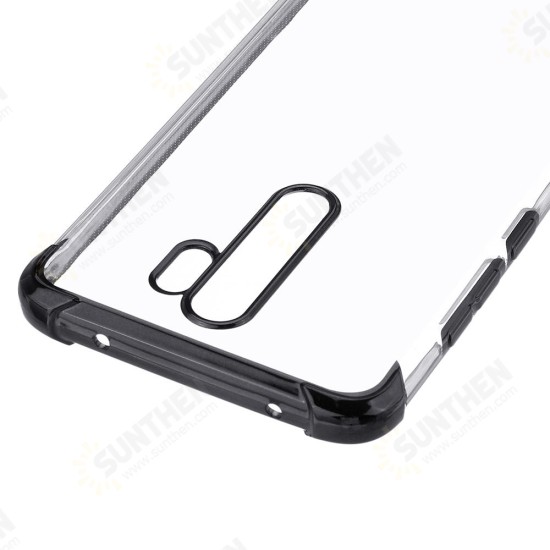 Airbag Shockproof Plating Transparent Soft TPU Protective Case for Xiaomi Redmi Note 8 Pro