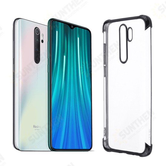 Airbag Shockproof Plating Transparent Soft TPU Protective Case for Xiaomi Redmi Note 8 Pro