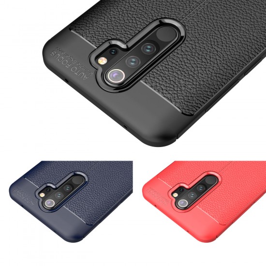 Luxury Litchi Pattern Shockproof PU Leather Protective Case for Xiaomi Redmi Note 8 Pro