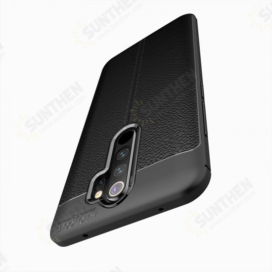 Luxury Litchi Pattern Shockproof PU Leather Protective Case for Xiaomi Redmi Note 8 Pro