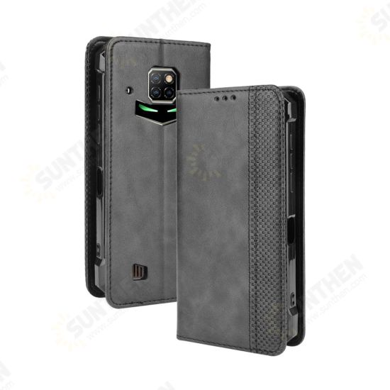 For S88 Pro Case Magnetic Flip with Multiple Card Slot Wallet Folding Stand PU Leather Shockproof Full Cover Protective Case
