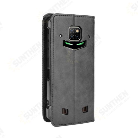For S88 Pro Case Magnetic Flip with Multiple Card Slot Wallet Folding Stand PU Leather Shockproof Full Cover Protective Case