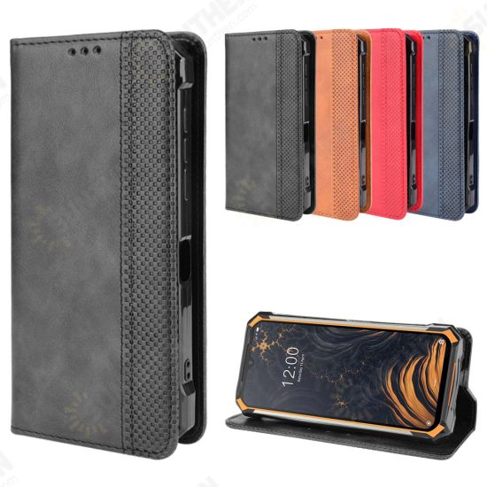 For S88 Pro Case Magnetic Flip with Multiple Card Slot Wallet Folding Stand PU Leather Shockproof Full Cover Protective Case