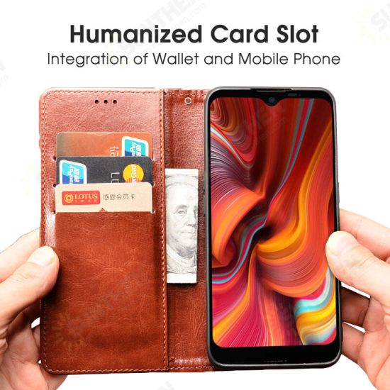 For S96 Pro Case Magnetic Flip with Multiple Card Slot Foldable Stand PU Leather Shockproof Full Cover Protective Case