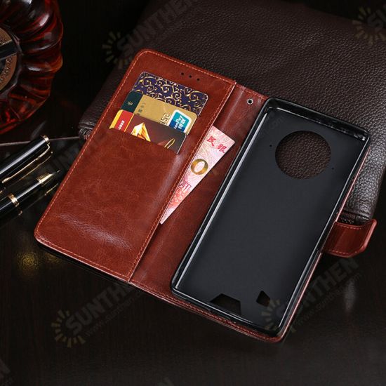 For S96 Pro Case Magnetic Flip with Multiple Card Slot Foldable Stand PU Leather Shockproof Full Cover Protective Case