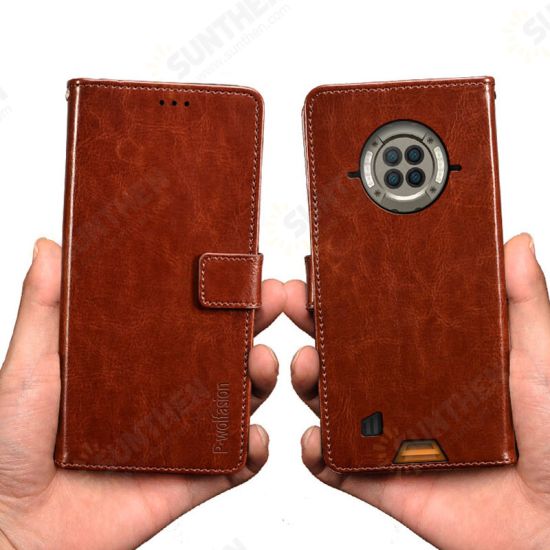 For S96 Pro Case Magnetic Flip with Multiple Card Slot Foldable Stand PU Leather Shockproof Full Cover Protective Case