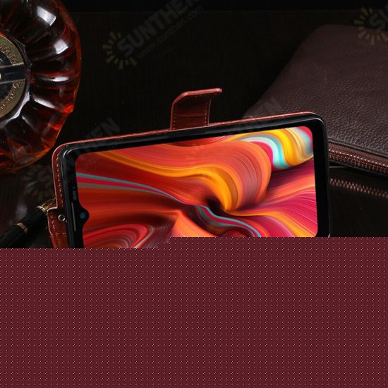 For S96 Pro Case Magnetic Flip with Multiple Card Slot Foldable Stand PU Leather Shockproof Full Cover Protective Case