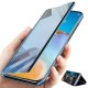 For Huawei P40 Pro Case Foldable Flip Plating Mirror Window View Shockproof Full Cover Protective Case