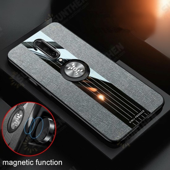 For OnePlus 8 Pro Case with Magnetic Ring Bracket Stand Shockproof Non-slip Cloth Fabric Protective Case For OnePlus 8 Pro Case with Magnetic Ring Bracket Stand Shockproof Non-slip Cloth Fabric Protective Case