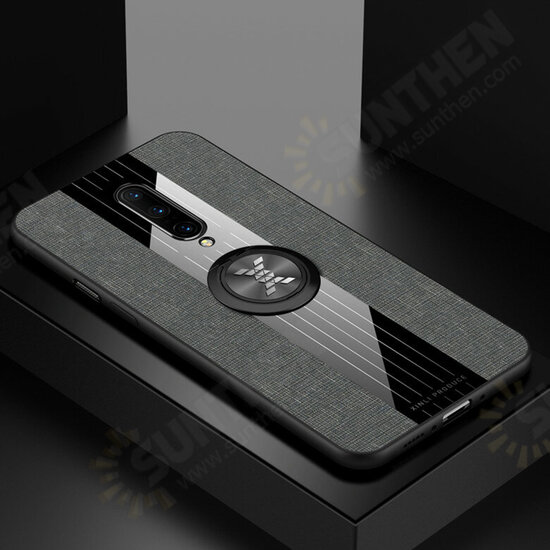 For OnePlus 8 Pro Case with Magnetic Ring Bracket Stand Shockproof Non-slip Cloth Fabric Protective Case For OnePlus 8 Pro Case with Magnetic Ring Bracket Stand Shockproof Non-slip Cloth Fabric Protective Case