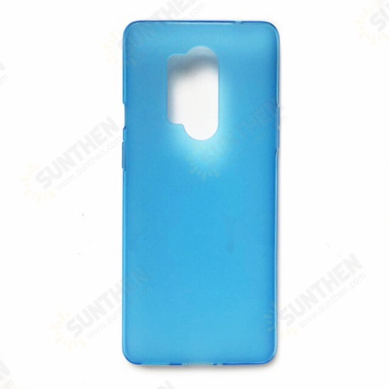 For OnePlus 8 Pro Pudding Series Shockproof Ultra-Thin Non-Yellow Anti-Fingerprint Soft TPU Protective Case