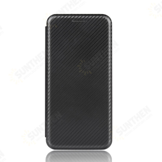 For OnePlus 8T Case Carbon Fiber Pattern Magnetic Flip with Multi Card Slots Wallet Stand PU Leather Full Cover Protective Case