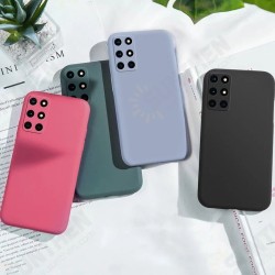 For OnePlus 8T Case Smooth Shockproof with Lens Protector Soft Liquid Silicone Rubber Back Cover Protective Case