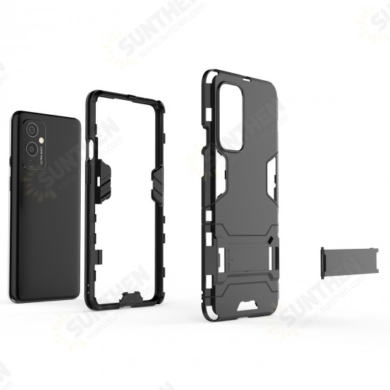 For OnePlus 9 Case with Bracket Shockproof PC Protective Case Back Cover