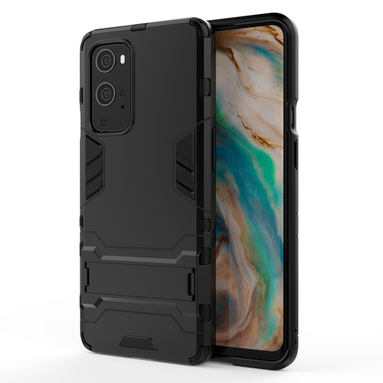 For OnePlus 9 Pro Case with Bracket Shockproof PC Protective Case Back Cover