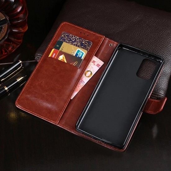 For OnePlus 9 Pro Case Magnetic Flip with Multiple Card Slot Folding Stand PU Leather Shockproof Full Cover Protective Case