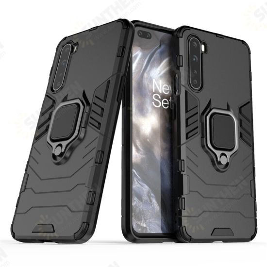 For OnePlus Nord Shockproof Magnetic with 360 Rotation Finger Ring Holder Stand PC Protective Case