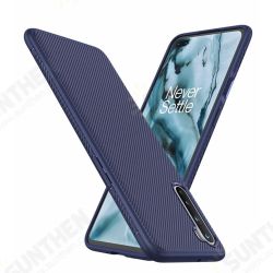 For OnePlus Nord Case Carbon Fiber Texture Slim Soft Silicone Shockproof Protective Case Back Cover
