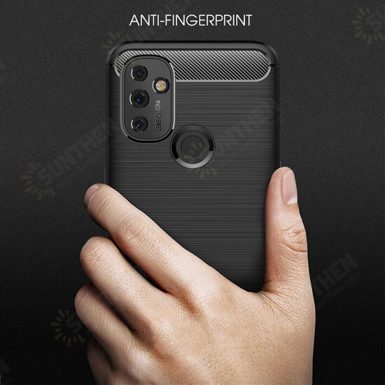 For OnePlus Nord N100 Case Carbon Fiber Texture Shockproof TPU Protective Case Back Cover For OnePlus Nord N100 Case Carbon Fiber Texture Shockproof TPU Protective Case Back Cover