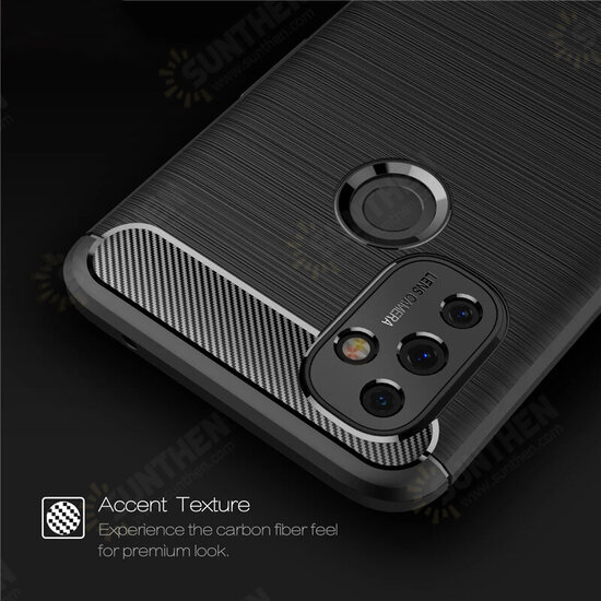 For OnePlus Nord N100 Case Carbon Fiber Texture Shockproof TPU Protective Case Back Cover For OnePlus Nord N100 Case Carbon Fiber Texture Shockproof TPU Protective Case Back Cover