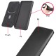 For C19 Case Carbon Fiber Pattern Flip with Card Slot Stand PU Leather Shockproof Full Body Protective Case