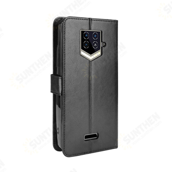 For WP15 Case Magnetic Flip with Multiple Card Slot Wallet Folding Stand PU Leather Shockproof Full Cover Protective Case