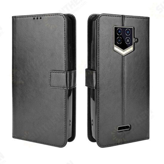 For WP15 Case Magnetic Flip with Multiple Card Slot Wallet Folding Stand PU Leather Shockproof Full Cover Protective Case