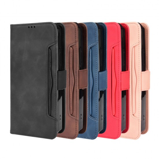 For WP15 Case Magnetic Flip with Multiple Card Slot Wallet Folding Stand PU Leather Shockproof Full Cover Protective Case
