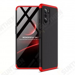 For POCO F3 Global Version Case 3 in 1 Detachable Double Dip with Lens Protect Anti-Fingerprint Shockproof PC Protective Case Non-Original