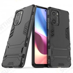 For POCO F3 Global Version Case with Bracket Shockproof PC Protective Case Back Cover For POCO F3 Global Version Case with Bracket Shockproof PC Protective Case Back Cover