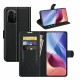 For POCO F3 Global Version Case Litchi Pattern Flip Shockproof PU Leather Full Body Protective Case