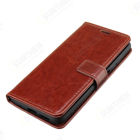 For POCO M3 Case Magnetic Flip Multiple Card Slot Foldable Stand PU Leather Shockproof Full Cover Protective Case