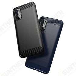For POCO M3 Pro 5G NFC Global Version/ Xiaomi Redmi Note 10 5G Case Carbon Fiber Texture Shockproof TPU Protective Case Back Cover Non-Original For POCO M3 Pro 5G NFC Global Version/ Xiaomi Redmi Note 10 5G Case Carbon Fiber Texture Shockproof TPU Protective Case Back Cover Non-Original