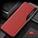 Global Version/ Xiaomi Redmi Note 10 5G Case Magnetic Flip Smart Sleep Window View Shockproof PU Leather Full Cover Protective Case + 9H Anti-Explosion Anti-Fingerprint Tempered Glass Screen Protector