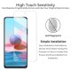 Global Version/ Xiaomi Redmi Note 10 5G Case Magnetic Flip Smart Sleep Window View Shockproof PU Leather Full Cover Protective Case + 9H Anti-Explosion Anti-Fingerprint Tempered Glass Screen Protector