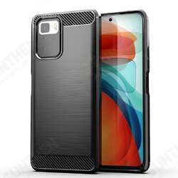 For POCO X3 GT Case Carbon Fiber Texture Shockproof TPU Protective Case Back Cover